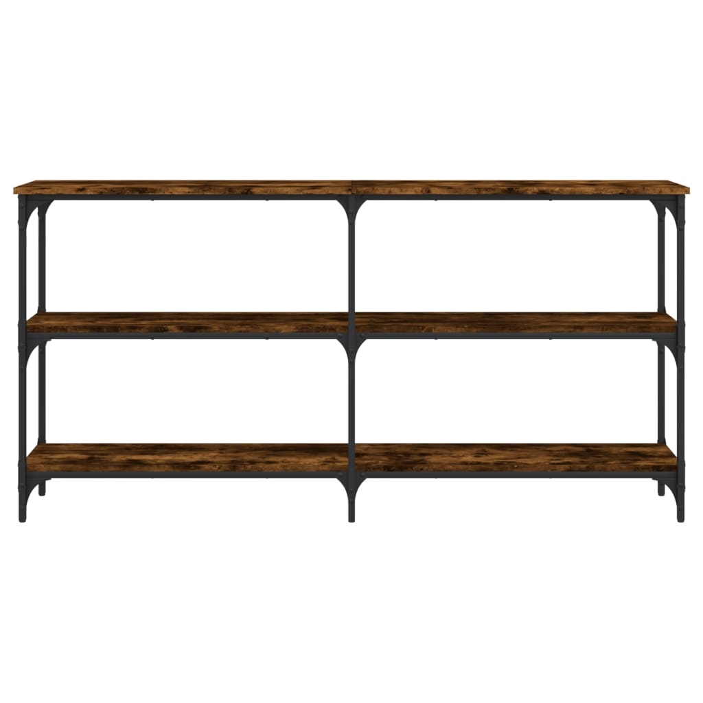 vidaXL Console chêne fumé 150x29x75 cm Bois d'ingénierie