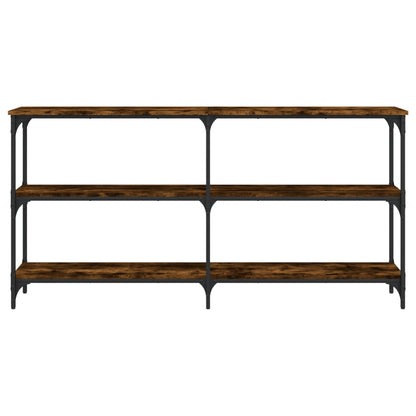 vidaXL Console chêne fumé 150x29x75 cm Bois d'ingénierie