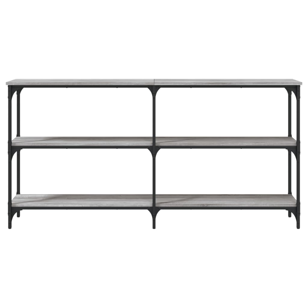 vidaXL Table console Gris Sonoma 150x29x75 cm Aggloméré