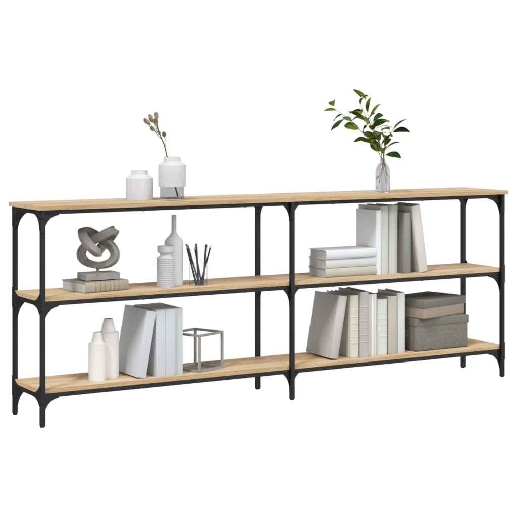 vidaXL Konsolentisch Sonoma-Eiche 200 x 29 x 75 cm Holzwerkstoff