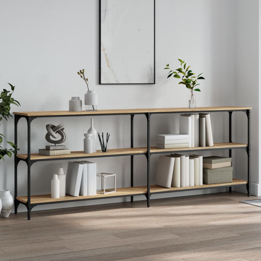 vidaXL Konsolentisch Sonoma-Eiche 200 x 29 x 75 cm Holzwerkstoff