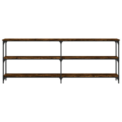 vidaXL Konsolentisch Räuchereiche 200x29x75 cm Holzwerkstoff