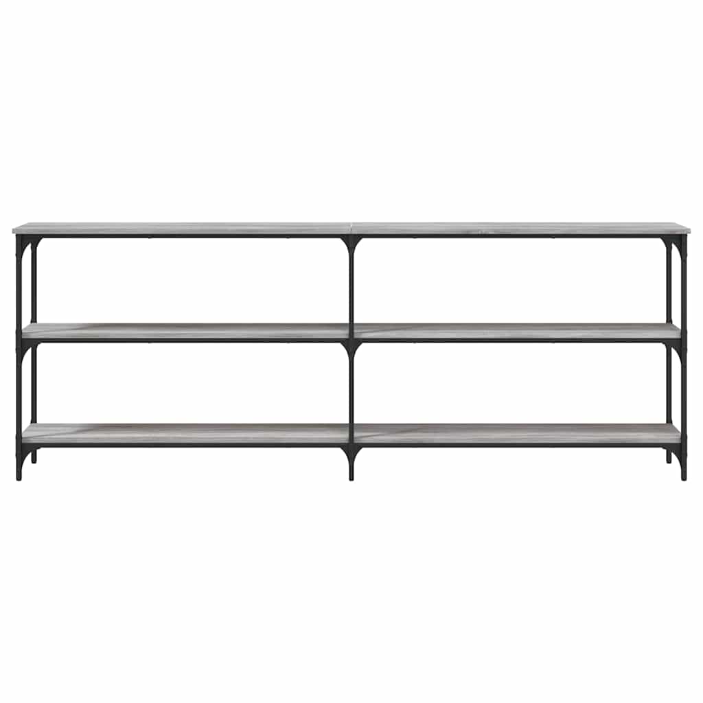 vidaXL Konsolentisch Grau Sonoma 200x29x75 cm Holzwerkstoff