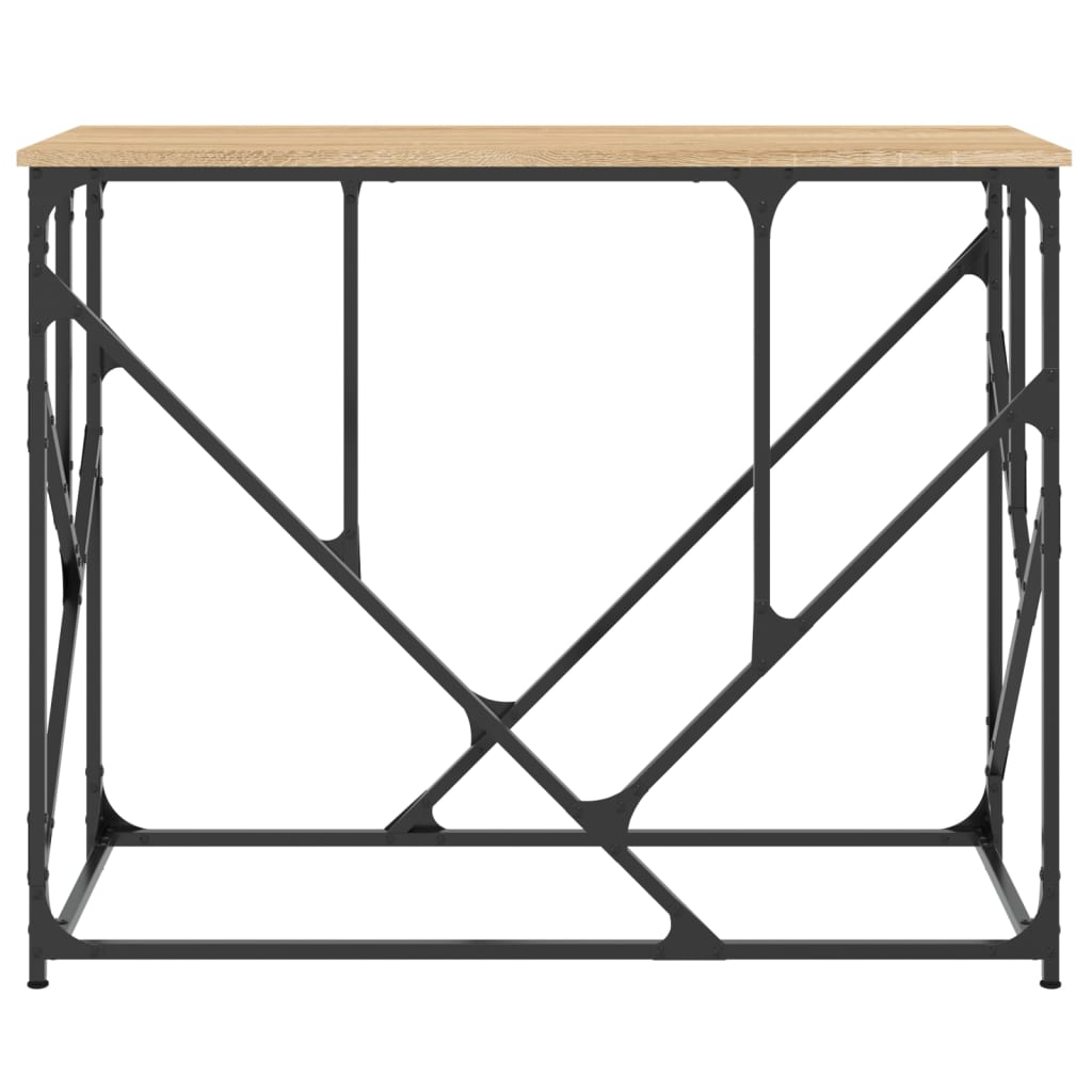 vidaXL Console table chêne sonoma 100x40x80 cm bois d'ingénierie