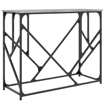 vidaXL Console gris Sonoma 100x40x80 cm Aggloméré