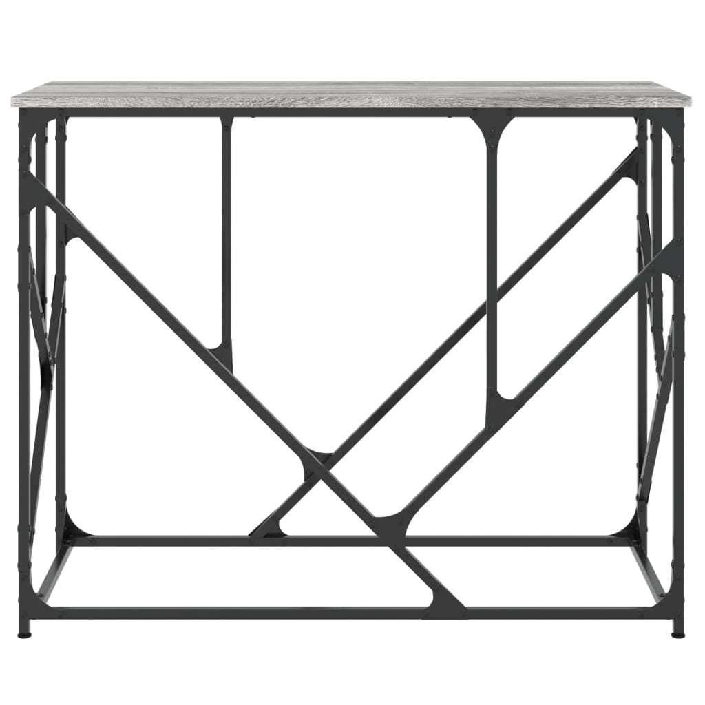 vidaXL Console gris Sonoma 100x40x80 cm Aggloméré