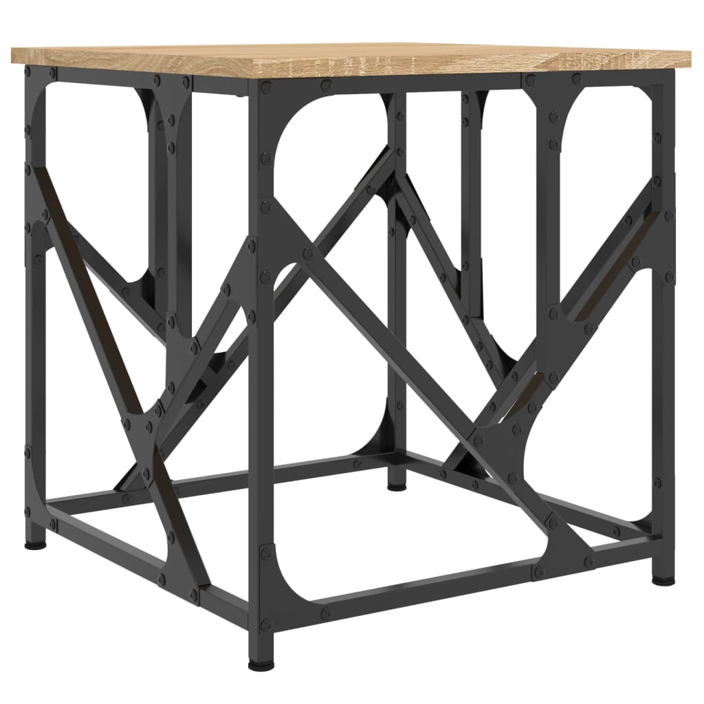 vidaXL Table basse chêne Sonoma 45x45x47,5 cm Bois d'ingénierie