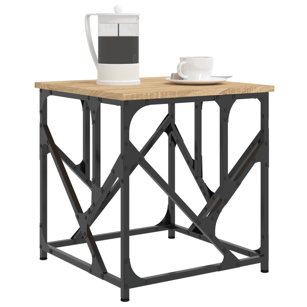 vidaXL Table basse chêne Sonoma 45x45x47,5 cm Bois d'ingénierie