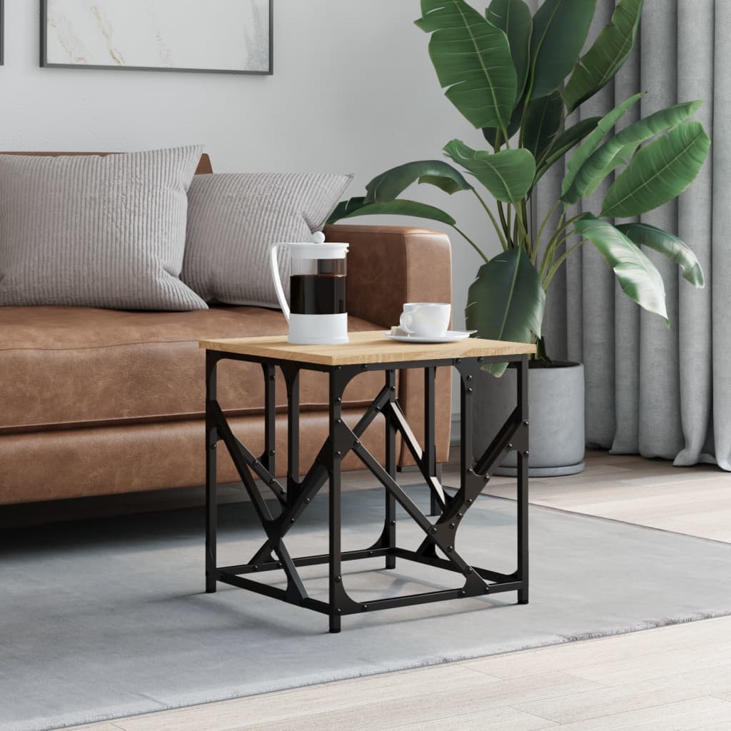 vidaXL Table basse chêne Sonoma 45x45x47,5 cm Bois d'ingénierie