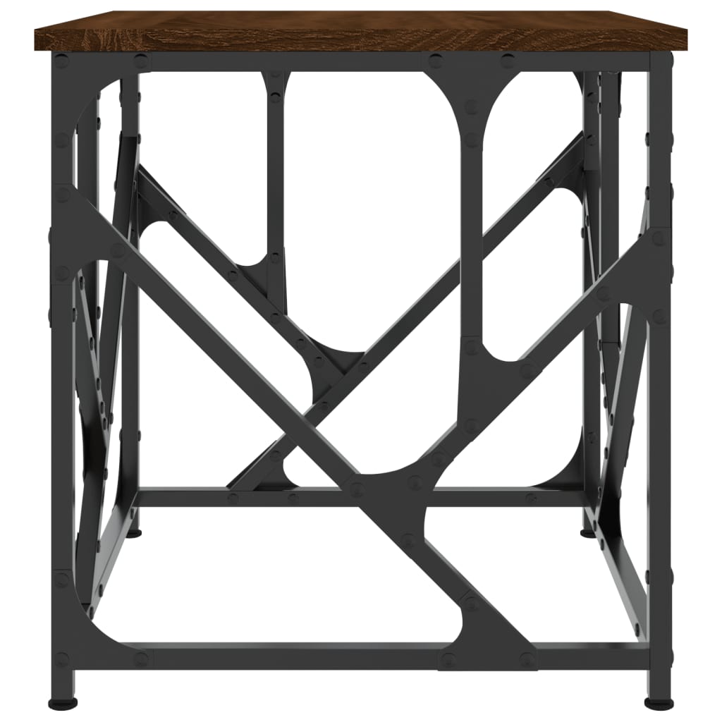 vidaXL Couchtisch Braun Eichen-Optik 45x45x47,5 cm Holzwerkstoff