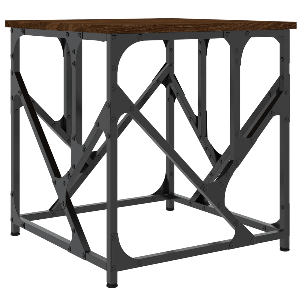 vidaXL Couchtisch Braun Eichen-Optik 45x45x47,5 cm Holzwerkstoff