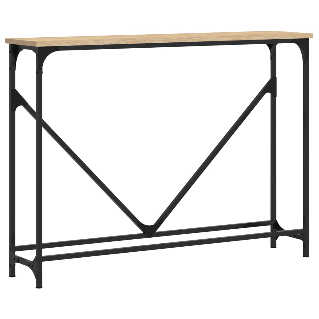 vidaXL Table console chêne Sonoma 102x22,5x75 cm aggloméré