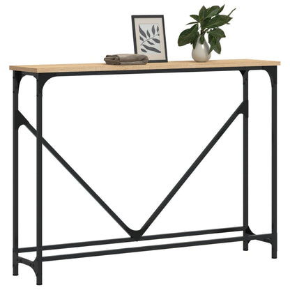 vidaXL Table console chêne Sonoma 102x22,5x75 cm aggloméré