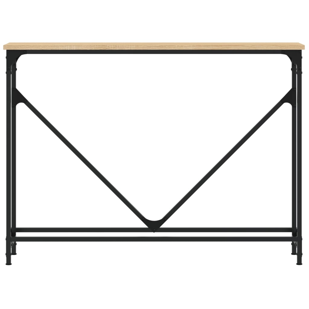 vidaXL Table console chêne Sonoma 102x22,5x75 cm aggloméré