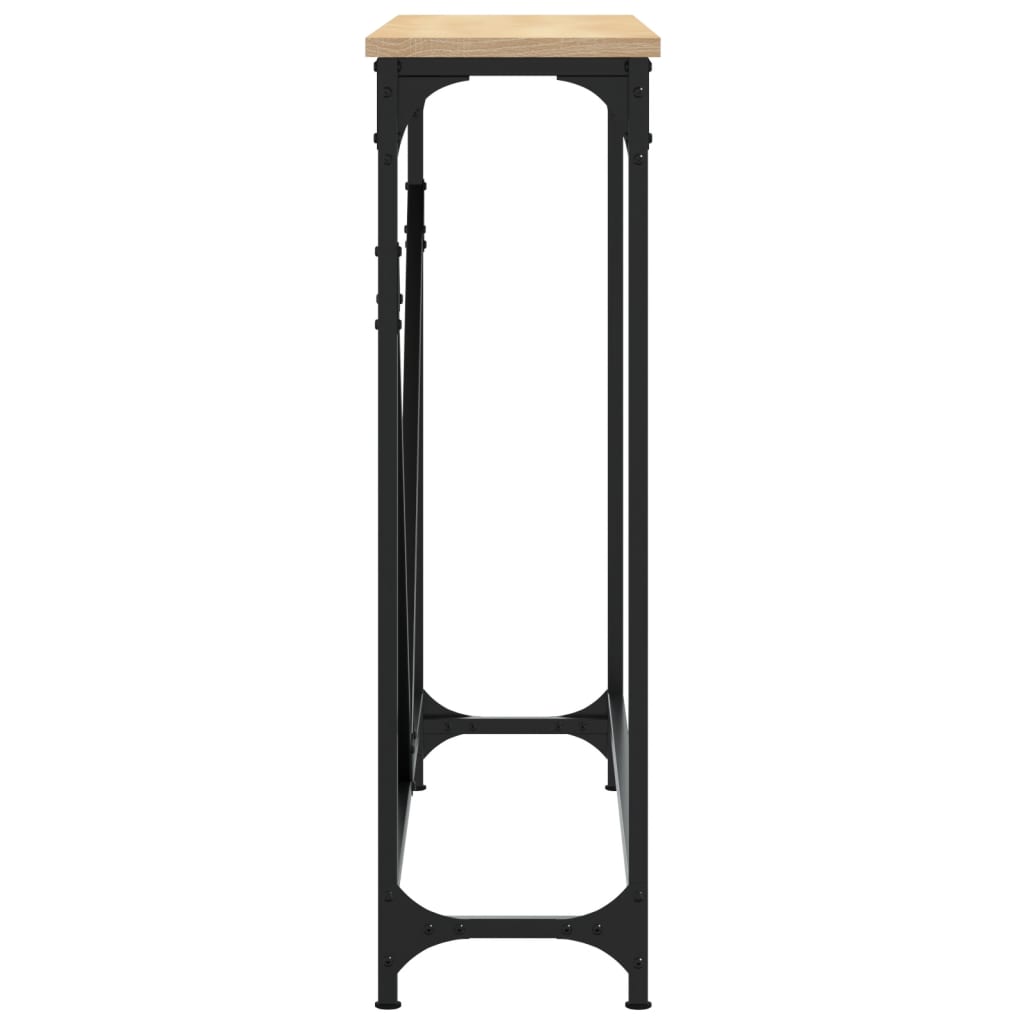 vidaXL Table console chêne Sonoma 102x22,5x75 cm aggloméré