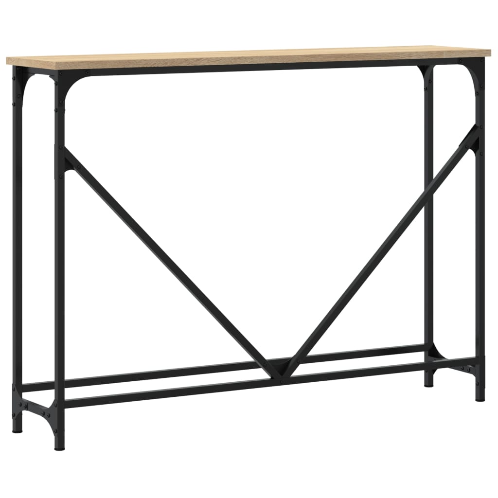 vidaXL Table console chêne Sonoma 102x22,5x75 cm aggloméré