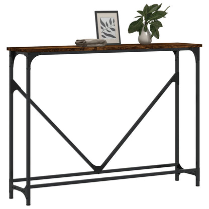vidaXL Konsolentisch Räuchereiche 102x22,5x75 cm Holzwerkstoff