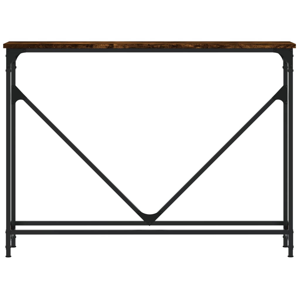 vidaXL Konsolentisch Räuchereiche 102x22,5x75 cm Holzwerkstoff