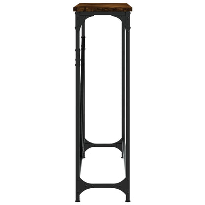 vidaXL Konsolentisch Räuchereiche 102x22,5x75 cm Holzwerkstoff