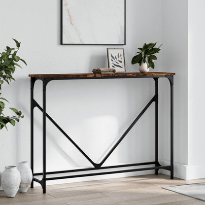 vidaXL Konsolentisch Räuchereiche 102x22,5x75 cm Holzwerkstoff