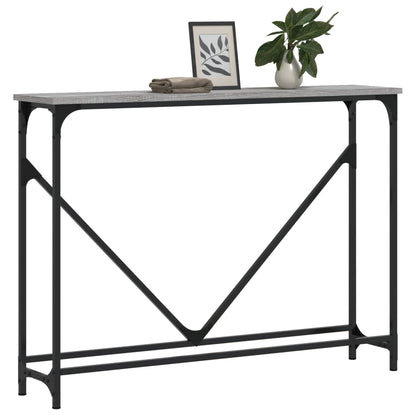 vidaXL Konsolentisch Grau Sonoma 102x22,5x75 cm Holzwerkstoff