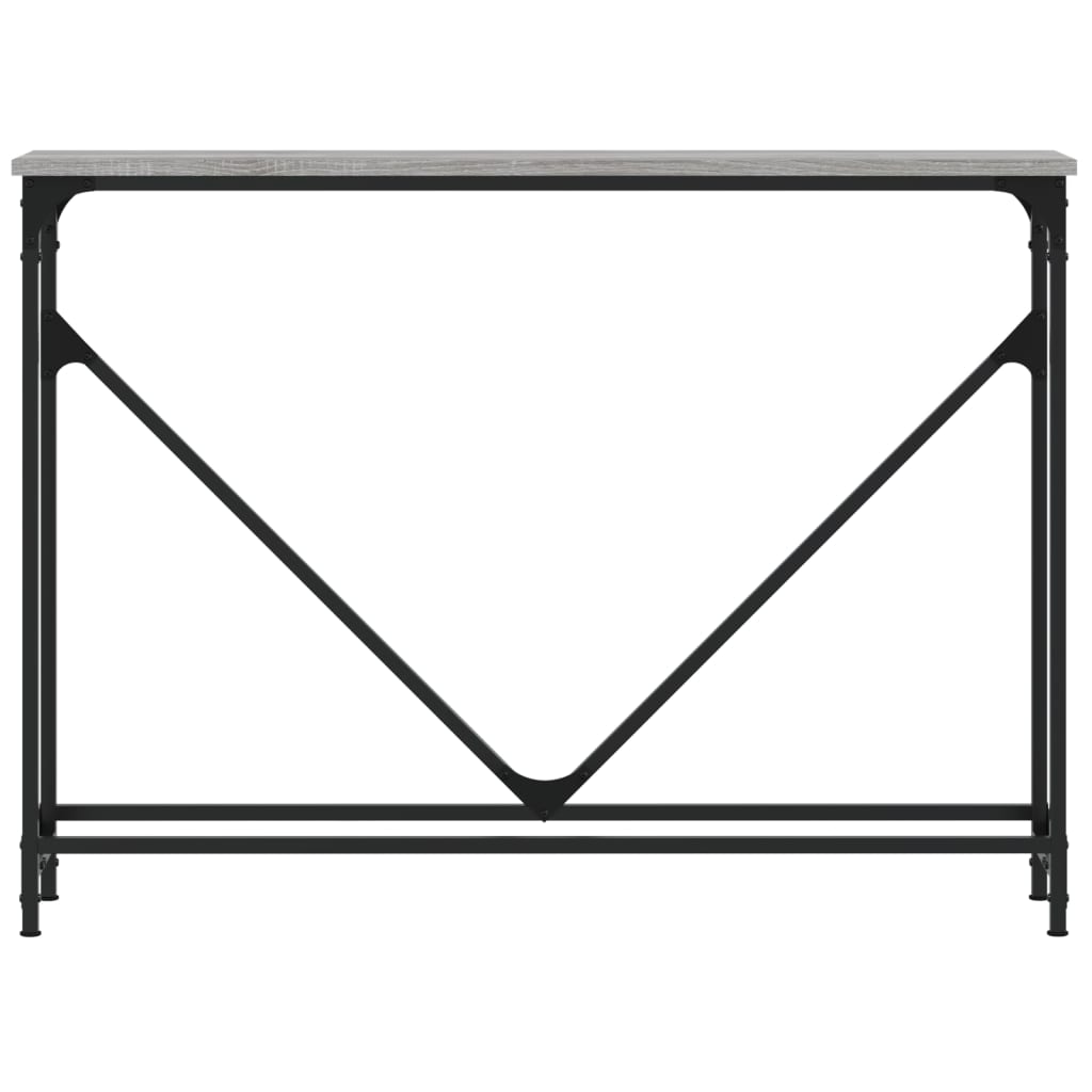 vidaXL Konsolentisch Grau Sonoma 102x22,5x75 cm Holzwerkstoff