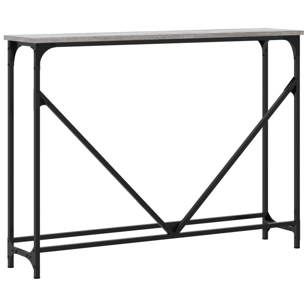 vidaXL Konsolentisch Grau Sonoma 102x22,5x75 cm Holzwerkstoff