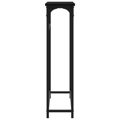 vidaXL Table console noir 75x19,5x75 cm Bois d'ingénierie