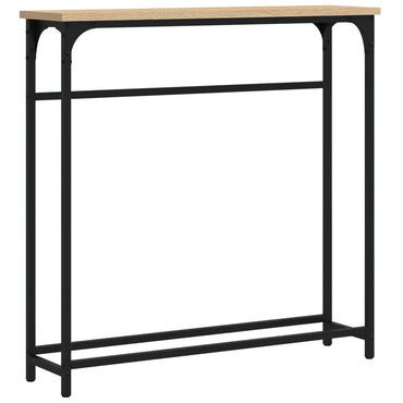 vidaXL Konsolentisch Sonoma-Eiche 75 x 19,5 x 75 cm Holzwerkstoff