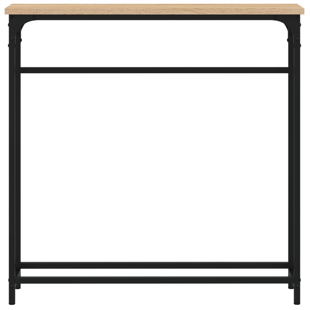 vidaXL Konsolentisch Sonoma-Eiche 75 x 19,5 x 75 cm Holzwerkstoff