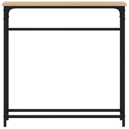 vidaXL Konsolentisch Sonoma-Eiche 75 x 19,5 x 75 cm Holzwerkstoff