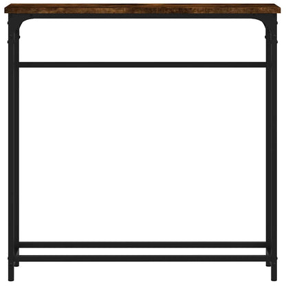 vidaXL Konsolentisch Räuchereiche 75x19,5x75 cm Holzwerkstoff