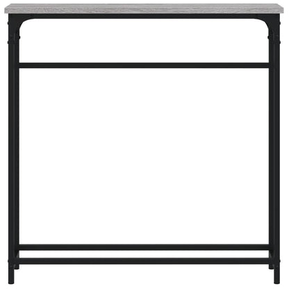 vidaXL Konsolentisch Grau Sonoma 75x19,5x75 cm Holzwerkstoff