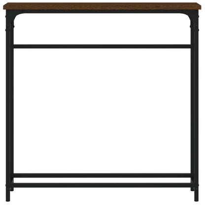 vidaXL Konsolentisch Braun Eichen-Optik 75x19,5x75 cm Holzwerkstoff