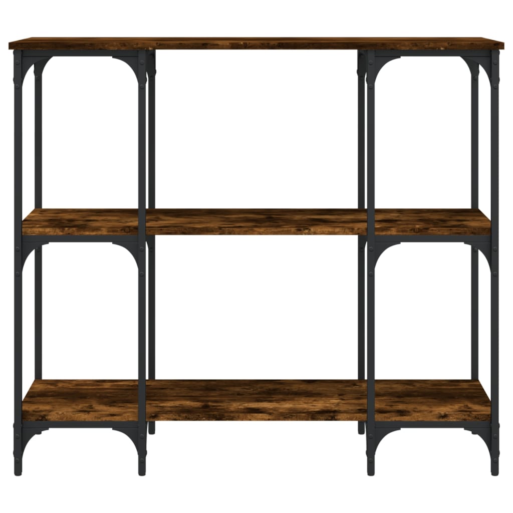 vidaXL Konsolentisch Räuchereiche 102x35x90 cm Holzwerkstoff