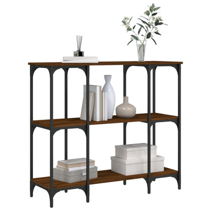 vidaXL Console marron aspect chêne 102x35x90 cm bois d'ingénierie