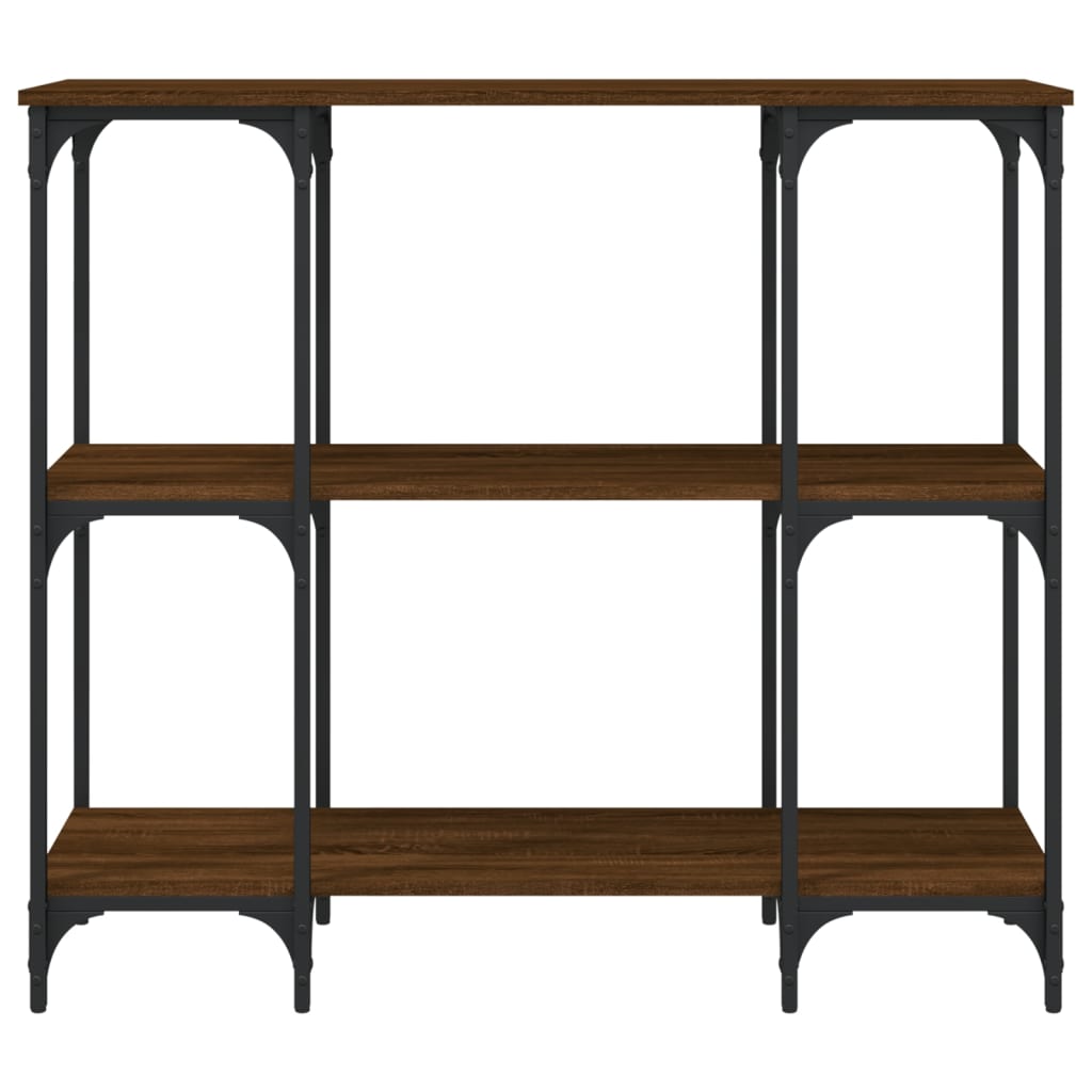 vidaXL Console marron aspect chêne 102x35x90 cm bois d'ingénierie