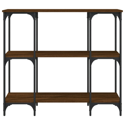 vidaXL Console marron aspect chêne 102x35x90 cm bois d'ingénierie