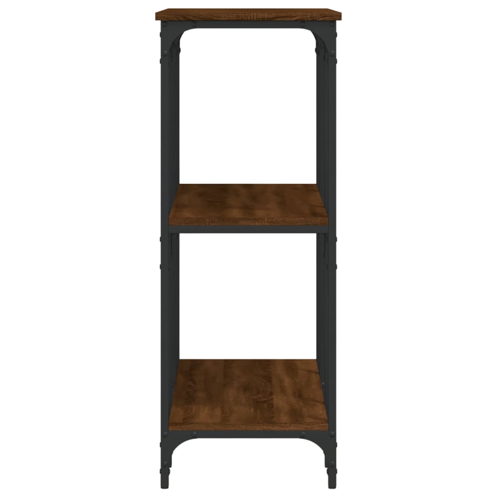 vidaXL Console marron aspect chêne 102x35x90 cm bois d'ingénierie