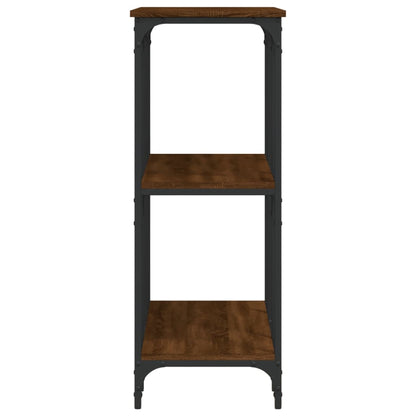 vidaXL Console marron aspect chêne 102x35x90 cm bois d'ingénierie