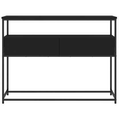vidaXL Konsolentisch Schwarz 100x40x75 cm Holzwerkstoff