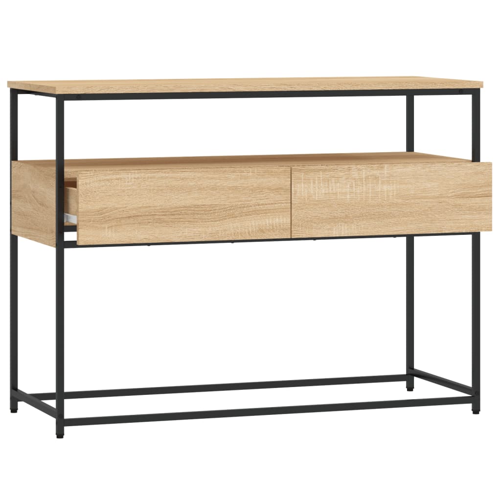 vidaXL Konsolentisch Sonoma-Eiche 100x40x75 cm Holzwerkstoff