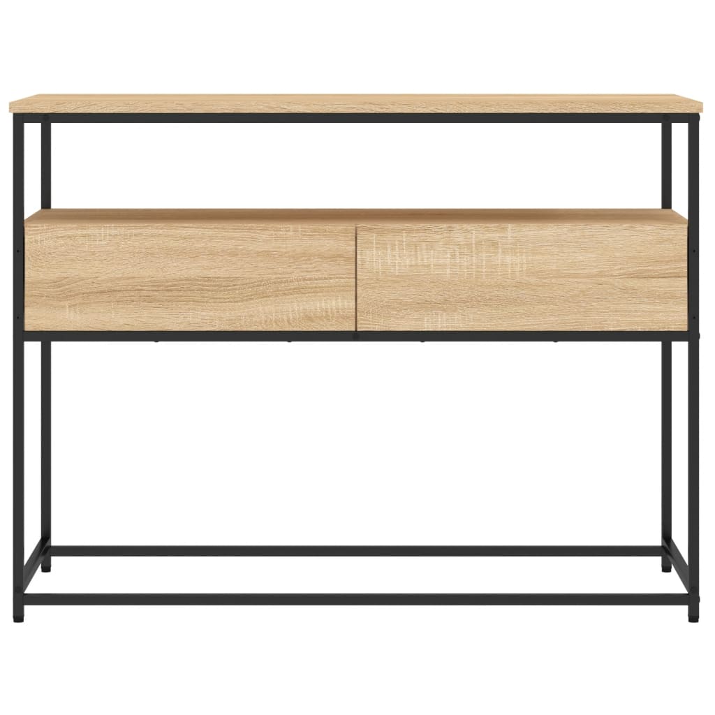 vidaXL Konsolentisch Sonoma-Eiche 100x40x75 cm Holzwerkstoff
