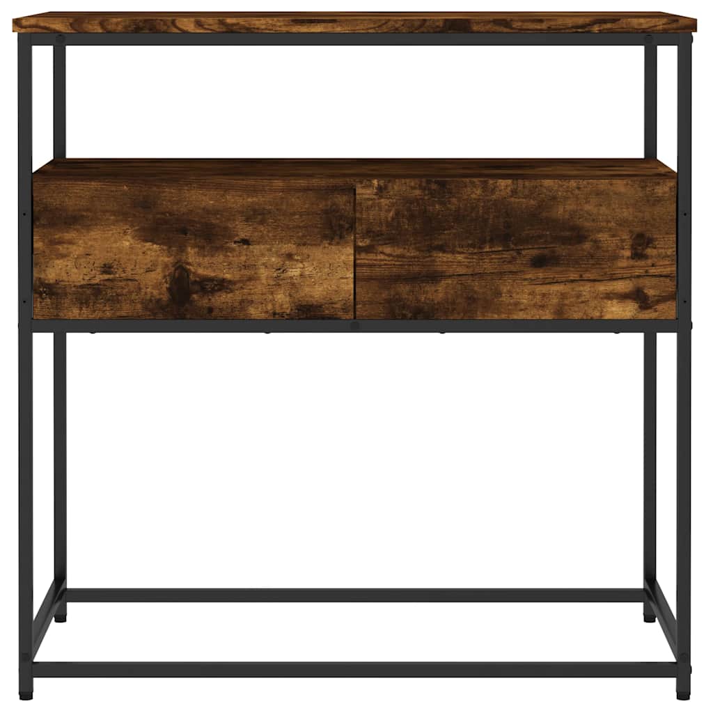 vidaXL Konsolentisch Räuchereiche 75x40x75 cm Holzwerkstoff