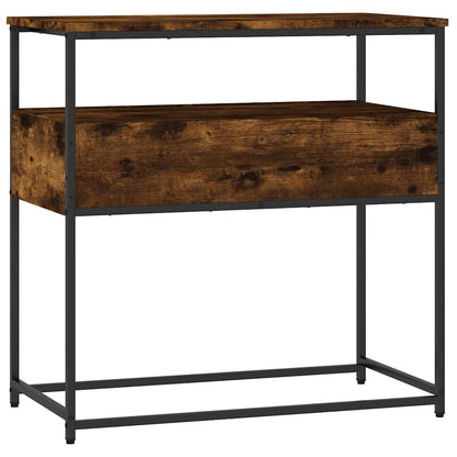 vidaXL Konsolentisch Räuchereiche 75x40x75 cm Holzwerkstoff