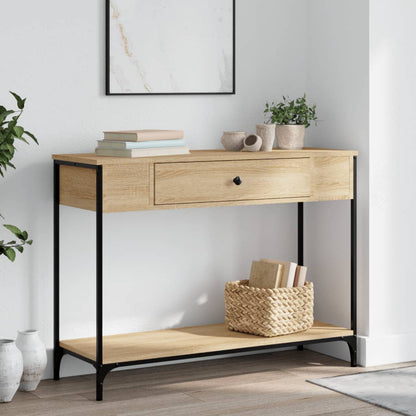 vidaXL Konsolentisch Sonoma-Eiche 100x34,5x75 cm Holzwerkstoff