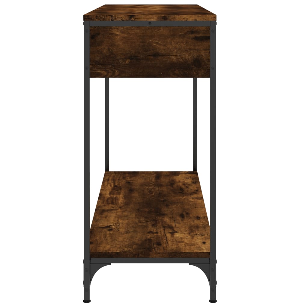vidaXL Konsolentisch Räuchereiche 100x34,5x75 cm Holzwerkstoff