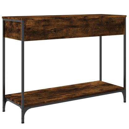 vidaXL Konsolentisch Räuchereiche 100x34,5x75 cm Holzwerkstoff