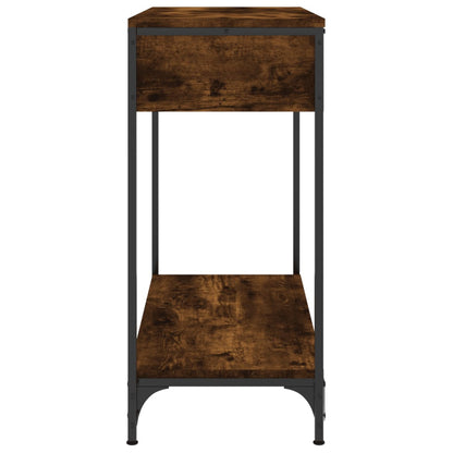 vidaXL Table console chêne fumé 75x34,5x75 cm aggloméré