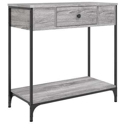 vidaXL Console table gris sonoma 75x34,5x75 cm Bois d'ingénierie